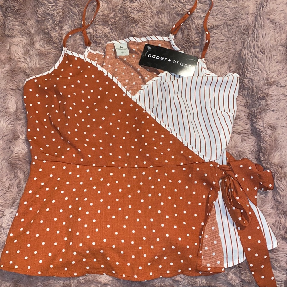 PaperCrane wrap around tank with pattern detailing